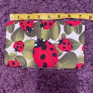 Ladybug Print hinged wallet